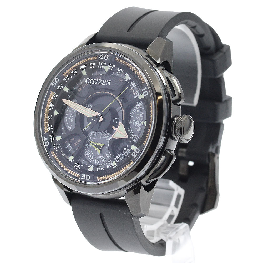 CITIZEN Satellite wave CC7005-16G F990-T024611 Solar Powered Radio Men's_908367