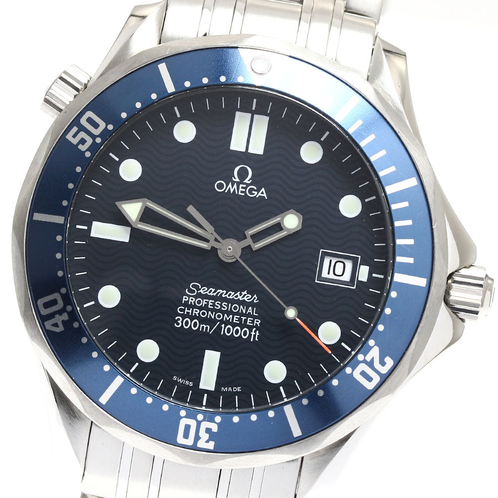 OMEGA Seamaster300 2531.80 Date Navy Dial Automatic Men's Watch_908368