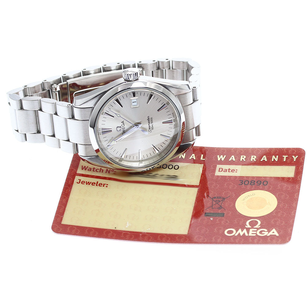 OMEGA Seamaster Aqua Terra 2518.30 Date Silver Dial Quartz Men's Watch_908381