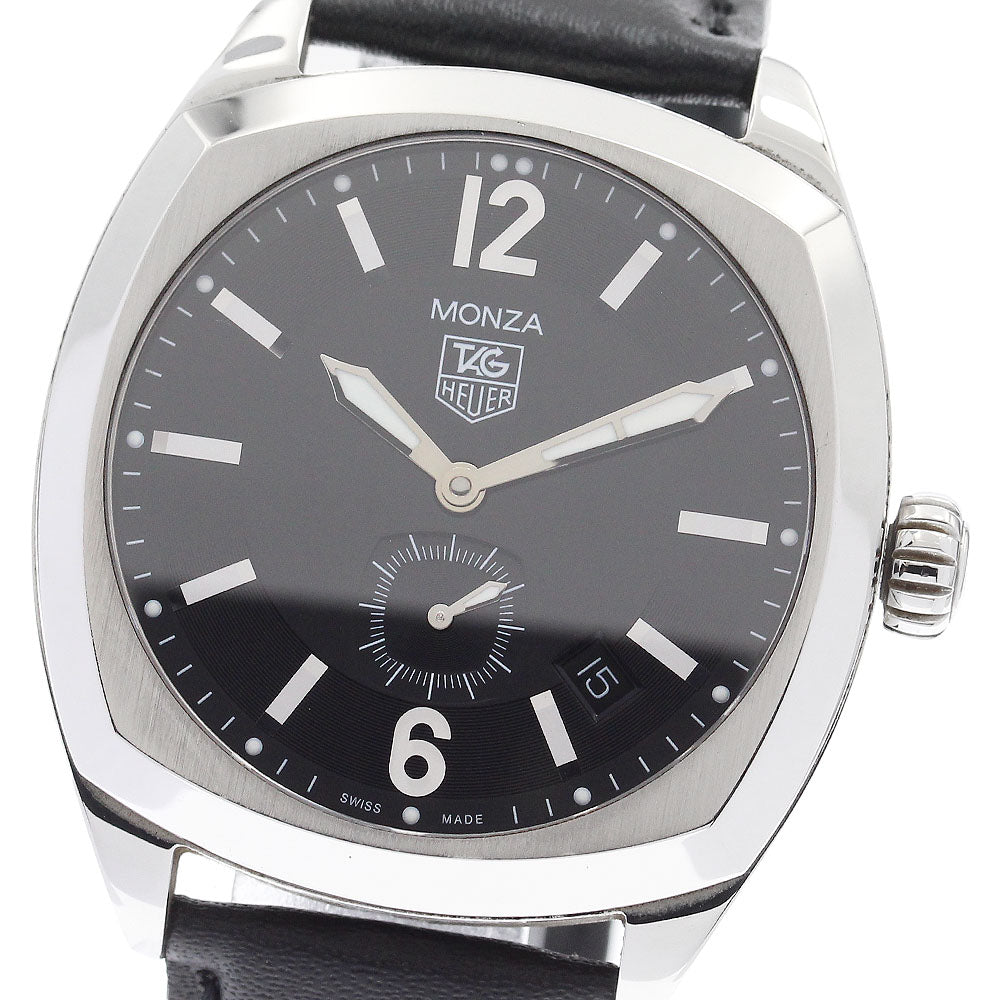 TAG HEUER Monza WR2110 Date Small Second black Dial Automatic Men's Watch_908382