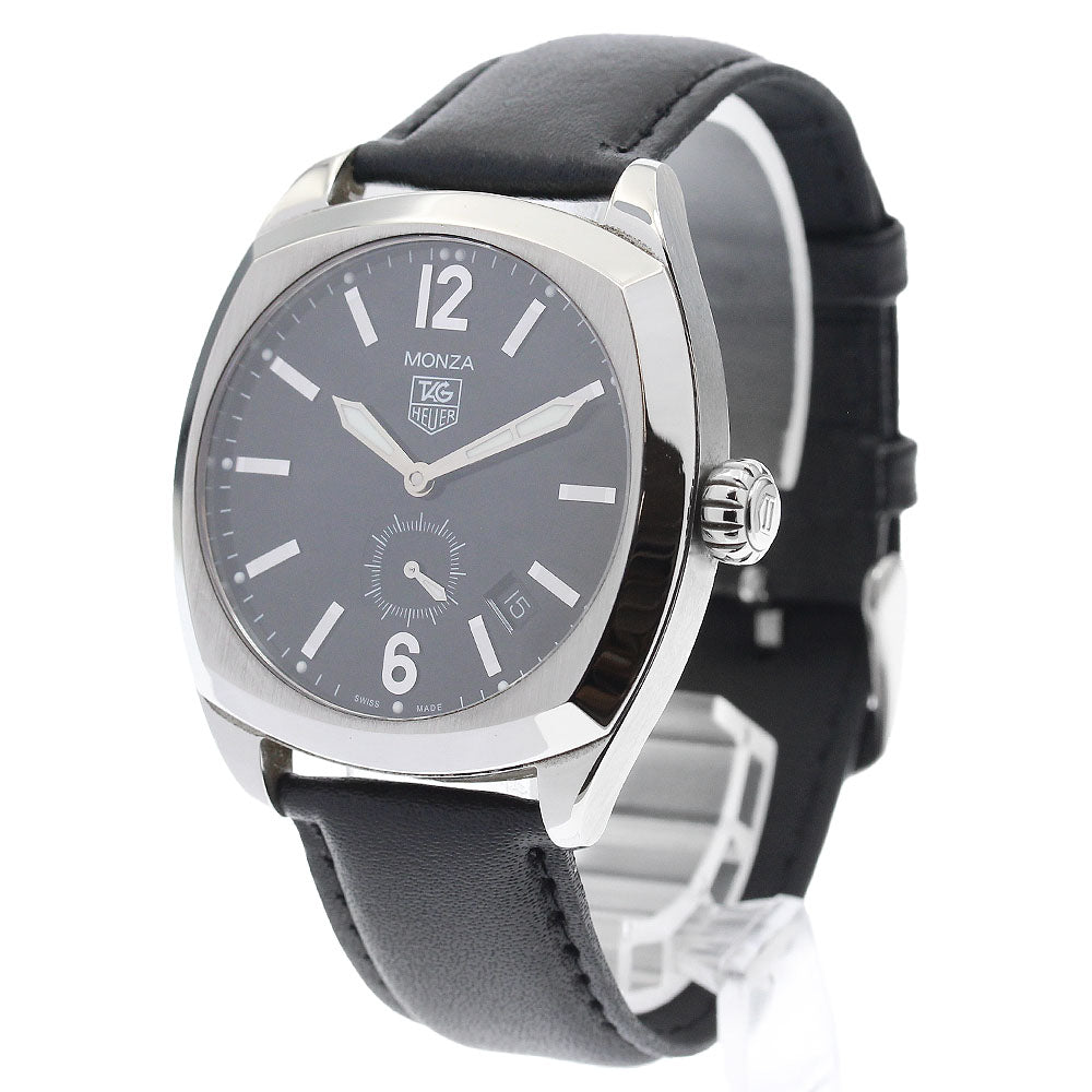 TAG HEUER Monza WR2110 Date Small Second black Dial Automatic Men's Watch_908382