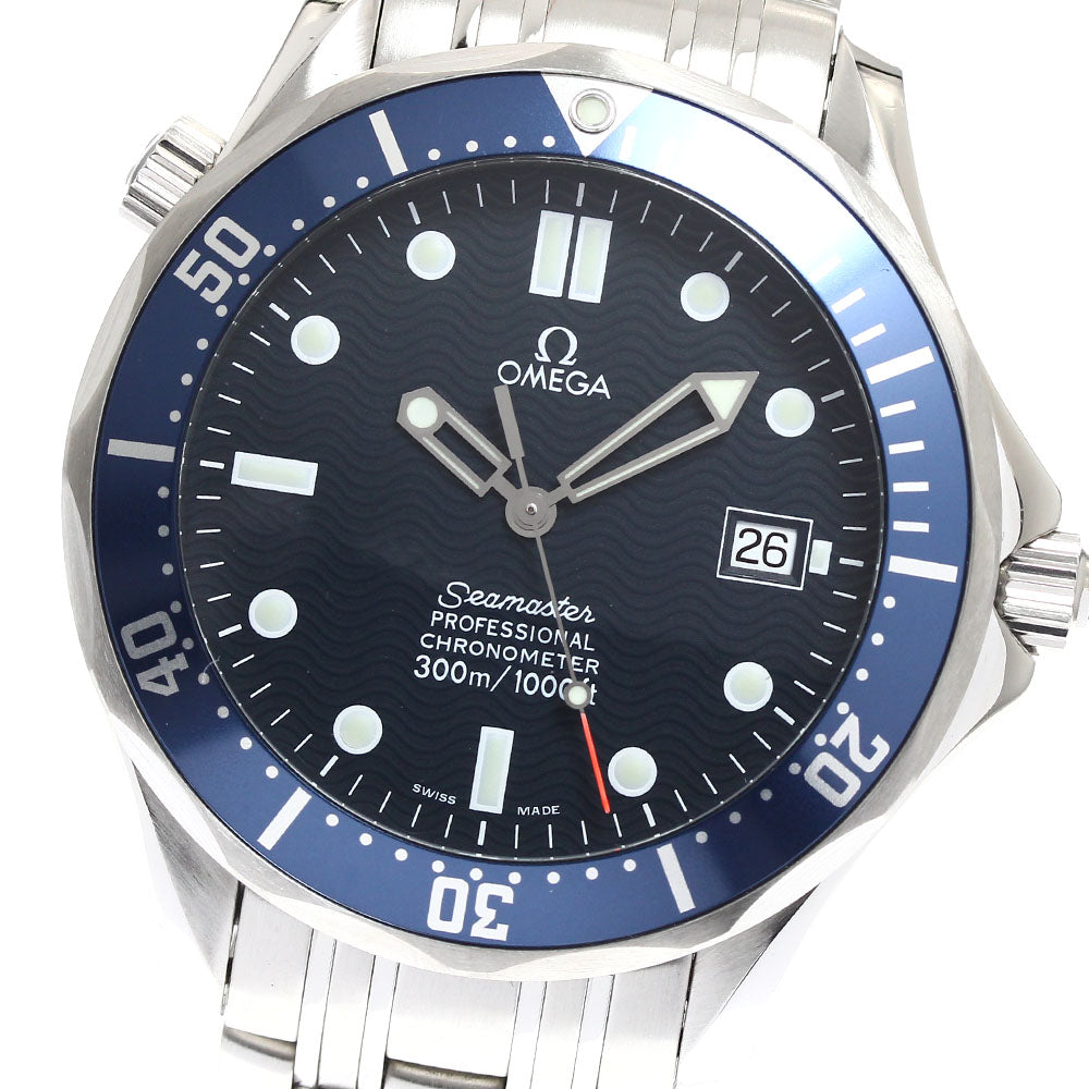 OMEGA Seamaster300 2531.80 Date Navy Dial Automatic Men's Watch_908388