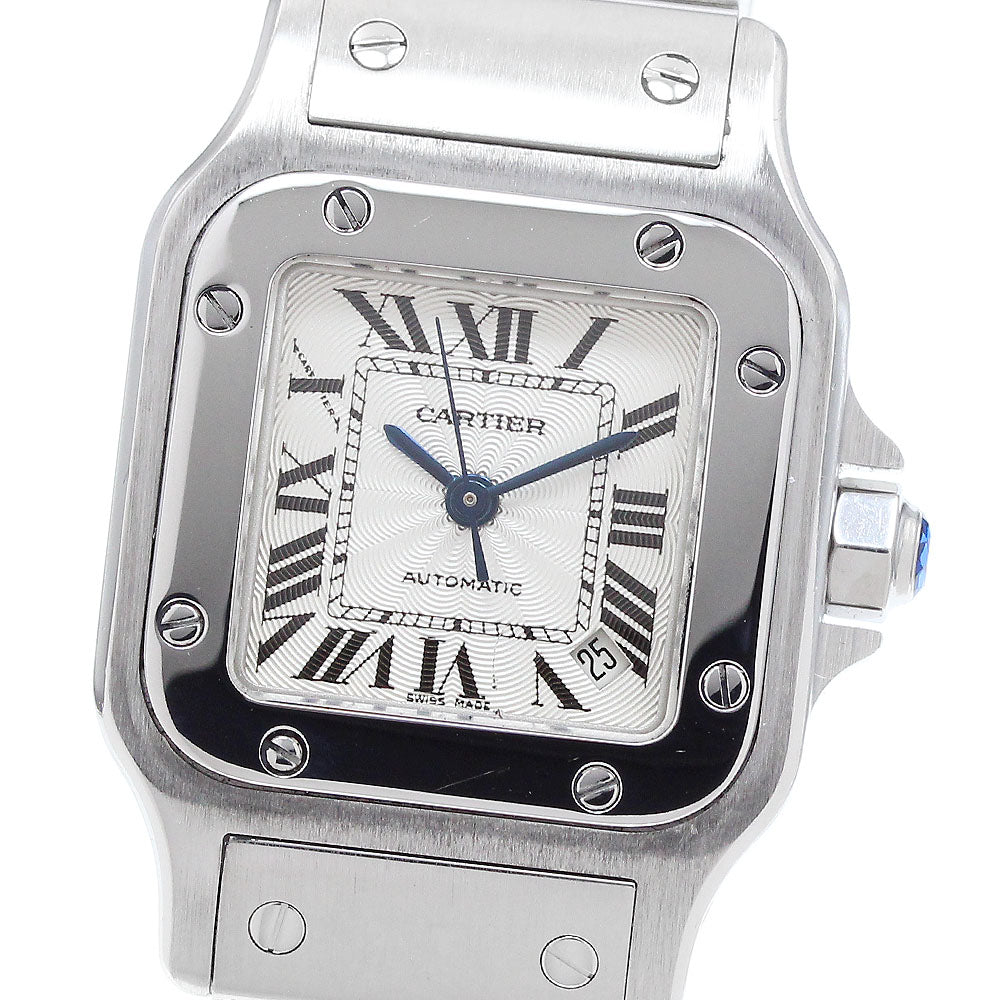 CARTIER Santos Galbee SM W20054D6 Date Silver Dial Automatic Ladies Watch_908389