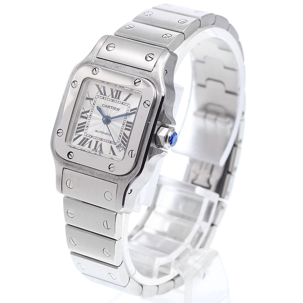 CARTIER Santos Galbee SM W20054D6 Date Silver Dial Automatic Ladies Watch_908389