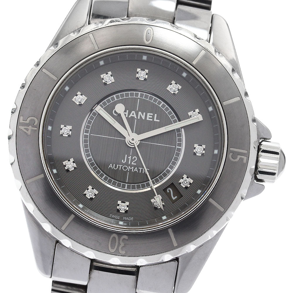 CHANEL J12 Chromatic H3242 12P diamond gray Dial Automatic Men's Watch_908390