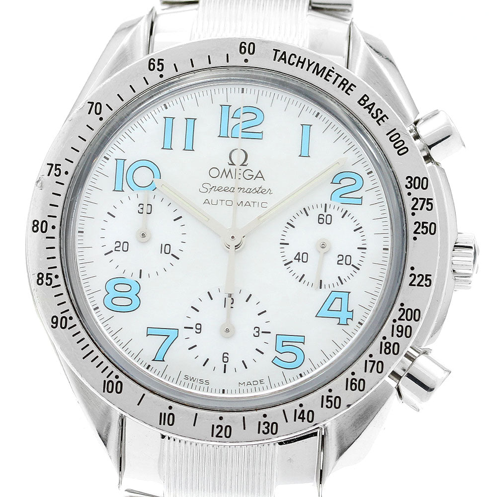OMEGA Speedmaster 3534.71 Chronograph White shell Dial Automatic Men's Watch_908401