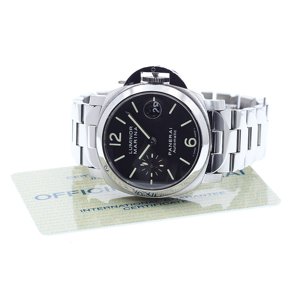 PANERAI Luminor Marina PAM00050 Small Second Date Automatic Men's Watch_908409