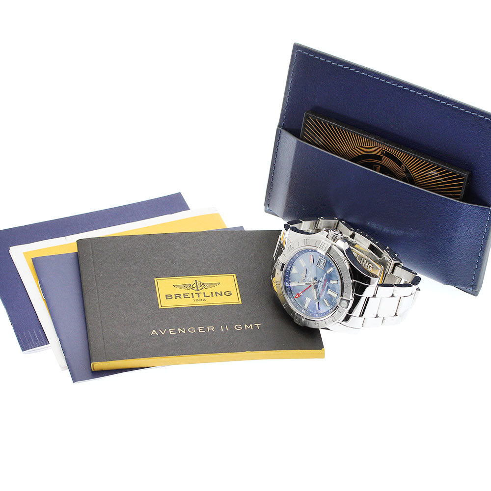 BREITLING Avenger II GMT A32390 Japan limited Blue shell Dial Automatic Men's Watch_908413