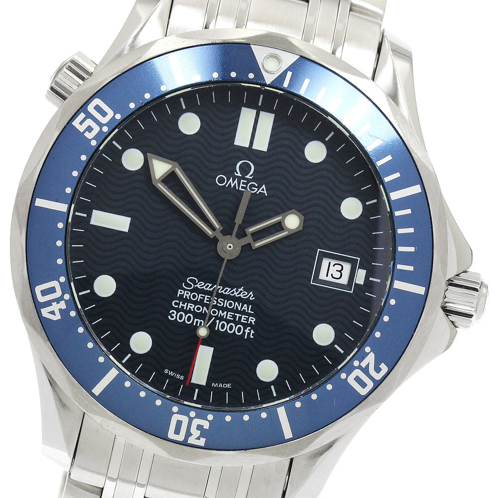 OMEGA Seamaster300 2531.80 Date Navy Dial Automatic Men's Watch_908423