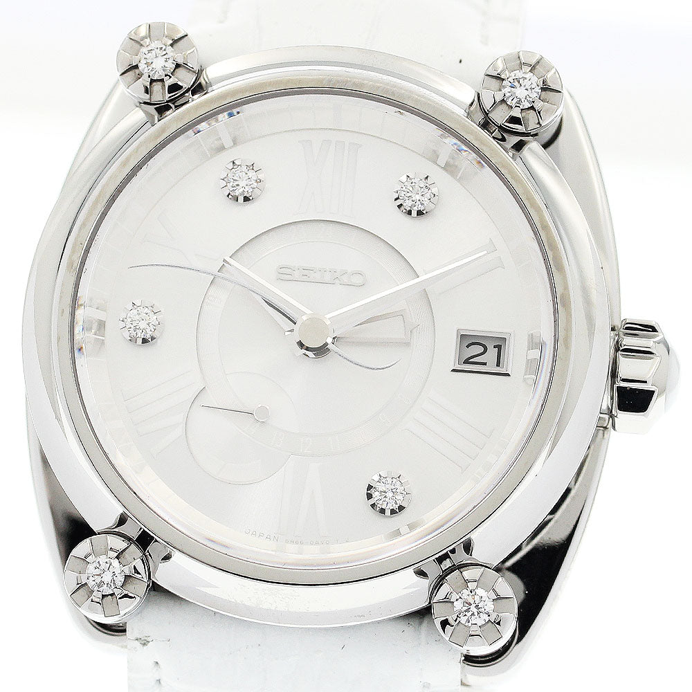 SEIKO Galante SBLA087/5R66-0BD0 10th Anniversary Model 4P Lug Diamond Silver Dial Spring drive Men's Watch_908425