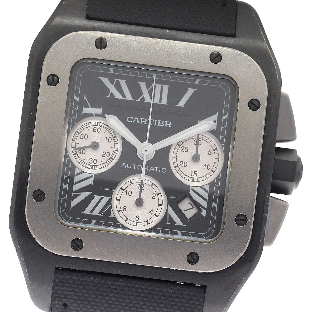 CARTIER Santos 100LM W2020005 Chronograph Automatic Men's Watch_908456