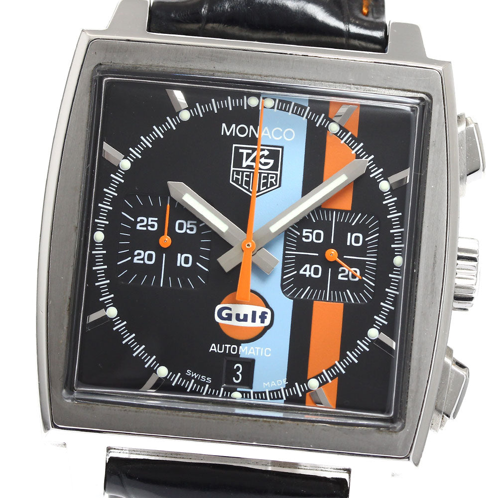 TAG HEUER Monaco Gulf limited to 4000 pieces CW211A.FC6228 Chronograph Date black Dial Automatic Men's Watch_908470