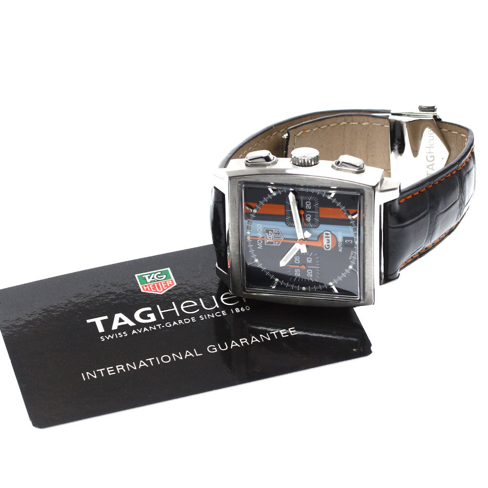 TAG HEUER Monaco Gulf limited to 4000 pieces CW211A.FC6228 Chronograph Date black Dial Automatic Men's Watch_908470