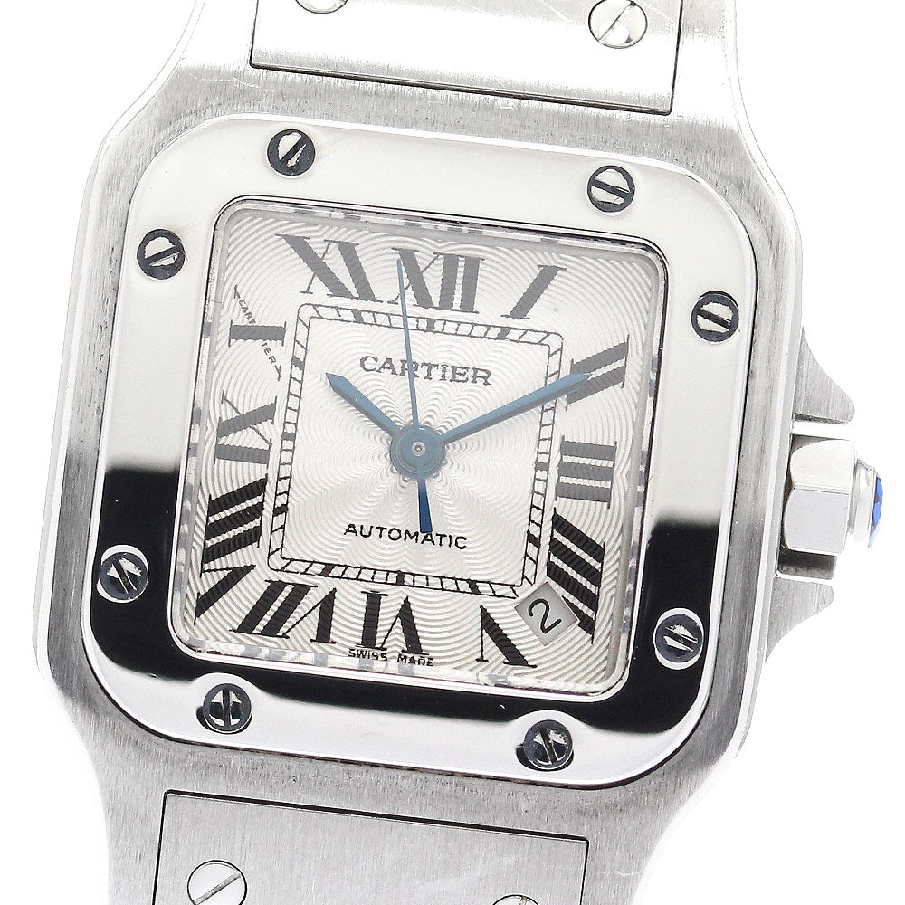 CARTIER Santos Galbee SM W20054D6 Date Silver Dial Automatic Ladies Watch_908471
