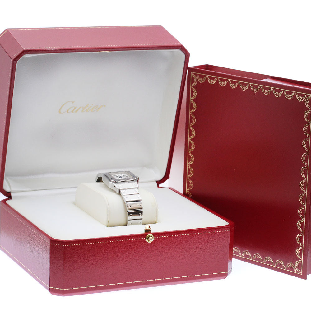 CARTIER Santos Galbee SM W20054D6 Date Silver Dial Automatic Ladies Watch_908471