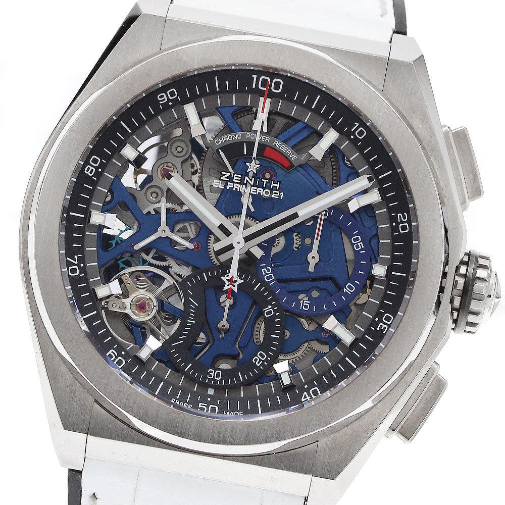 ZENITH Defy El Primero 21 95.9002.9004 Chronograph Blue / skeleton Dial Automatic Men's Watch_908474