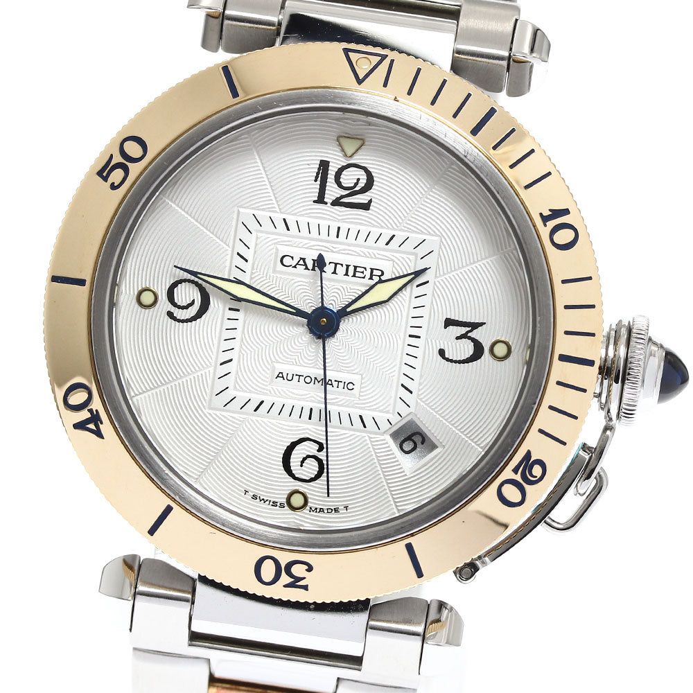 CARTIER Pasha 38mm W31035T6 Silver Dial Automatic Men's Watch_908481