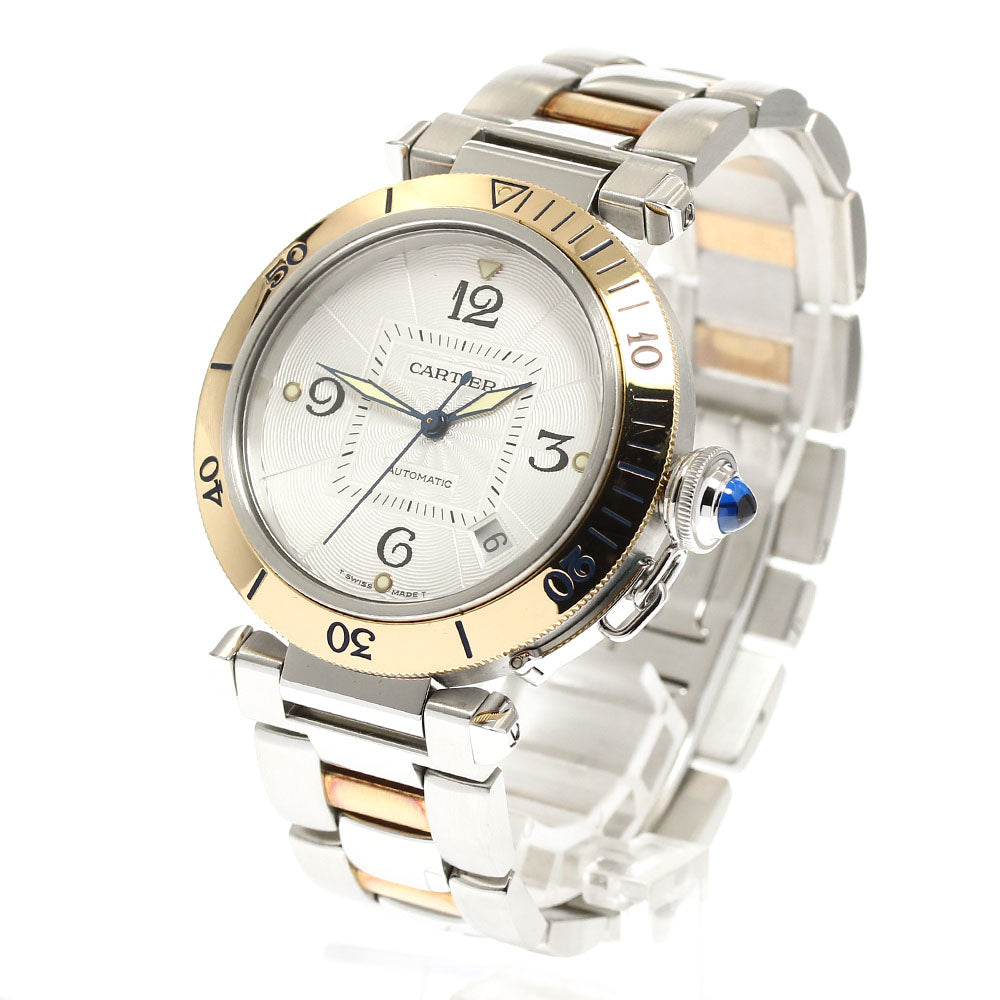 CARTIER Pasha 38mm W31035T6 Silver Dial Automatic Men's Watch_908481