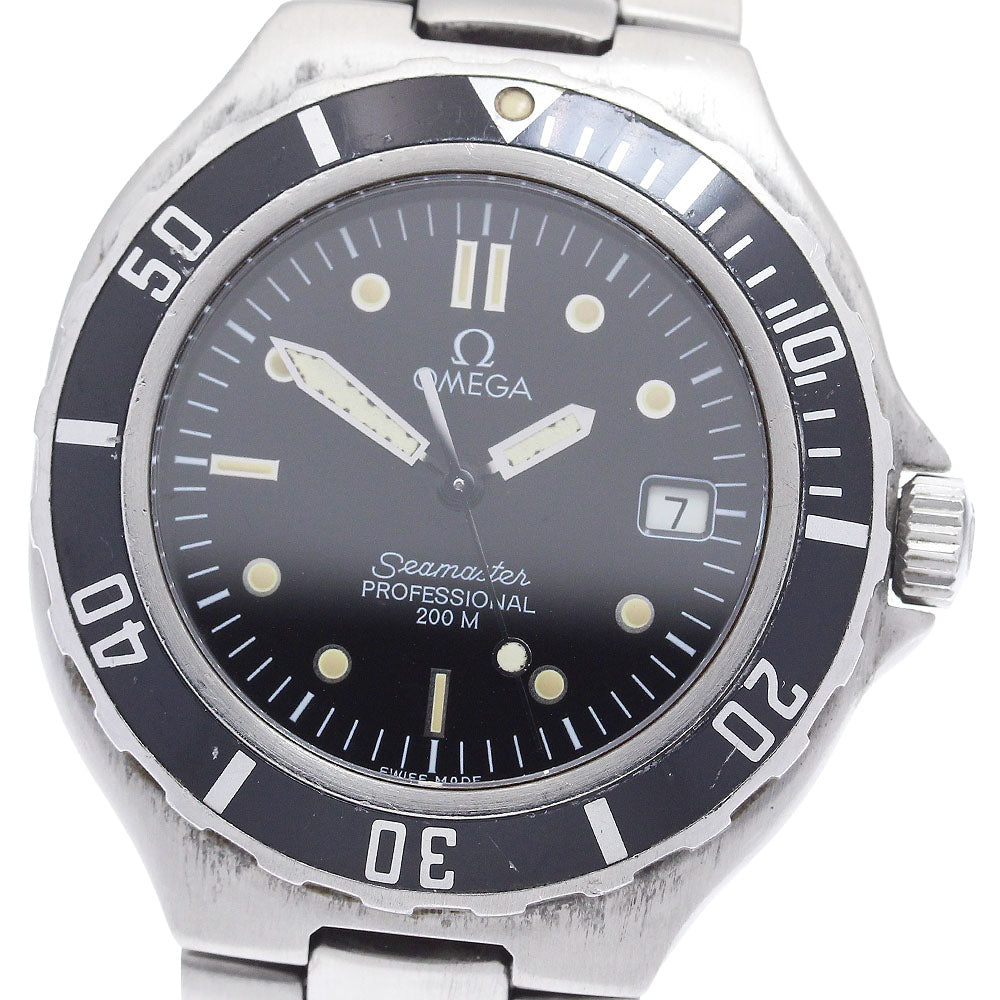 OMEGA Seamaster200 Date black Dial Quartz Men's Watch_908510