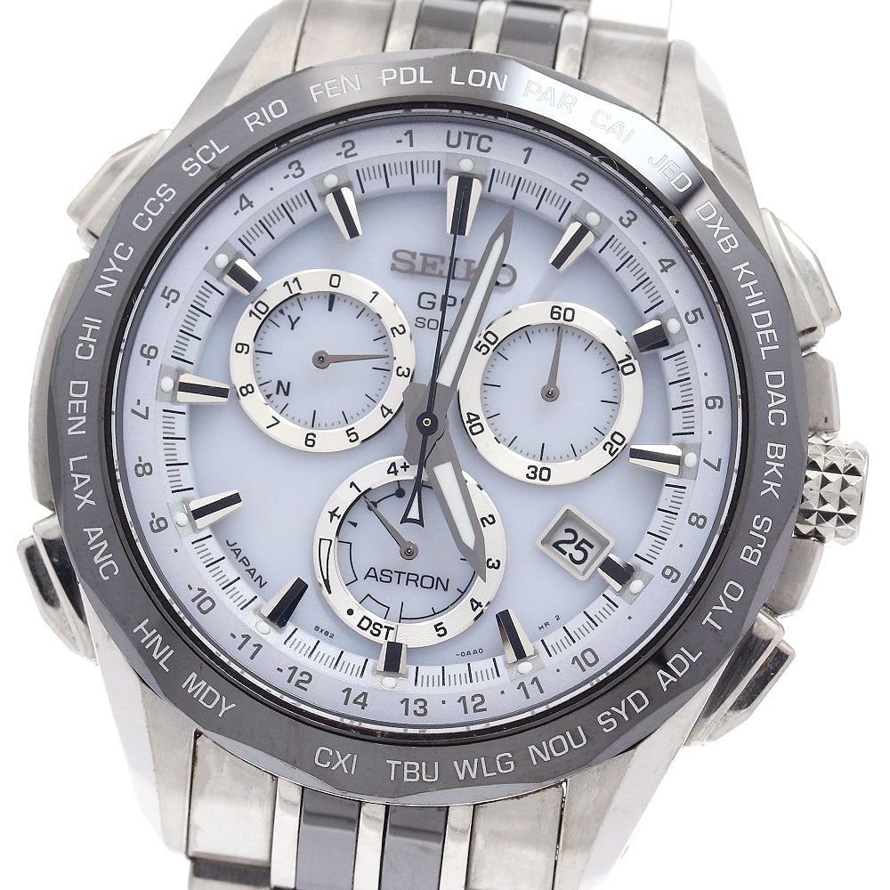 SEIKO Astron SBXB001/8X82-0AA0 Solar Powered Radio Men's Watch_908513