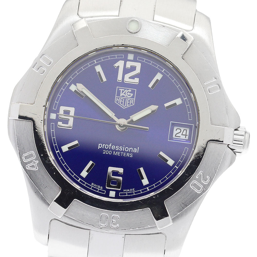 TAG HEUER Professional Exclusive WN1112-0 Date blue Dial Quartz Men's_908515