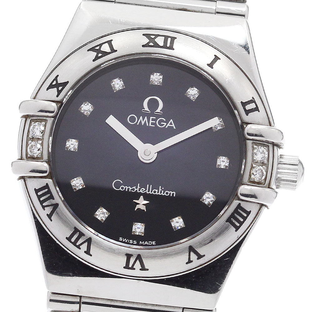 OMEGA Constellation 1566.56 12P diamond 4P bezel diamond Quartz Ladies_908527