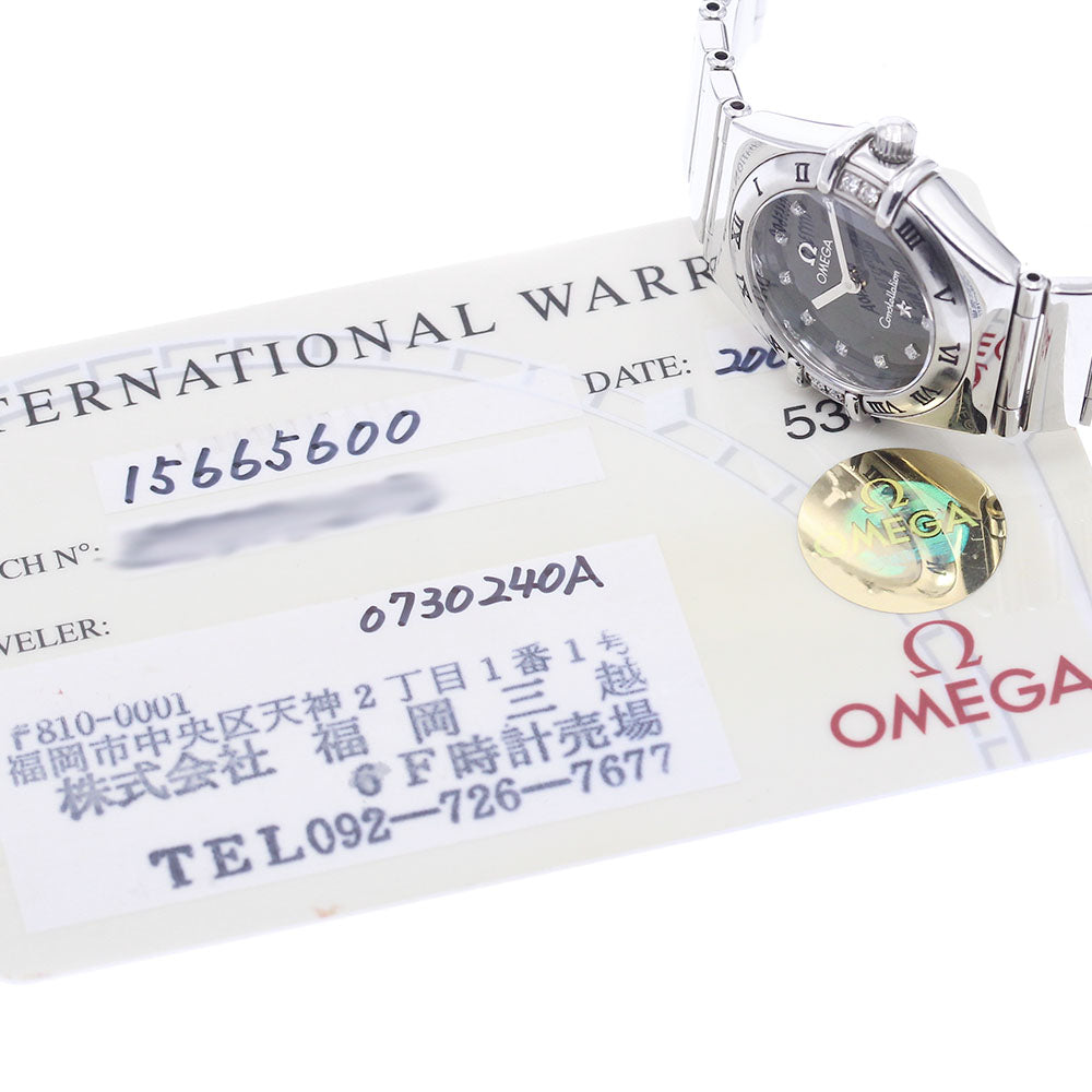 OMEGA Constellation 1566.56 12P diamond 4P bezel diamond Quartz Ladies_908527
