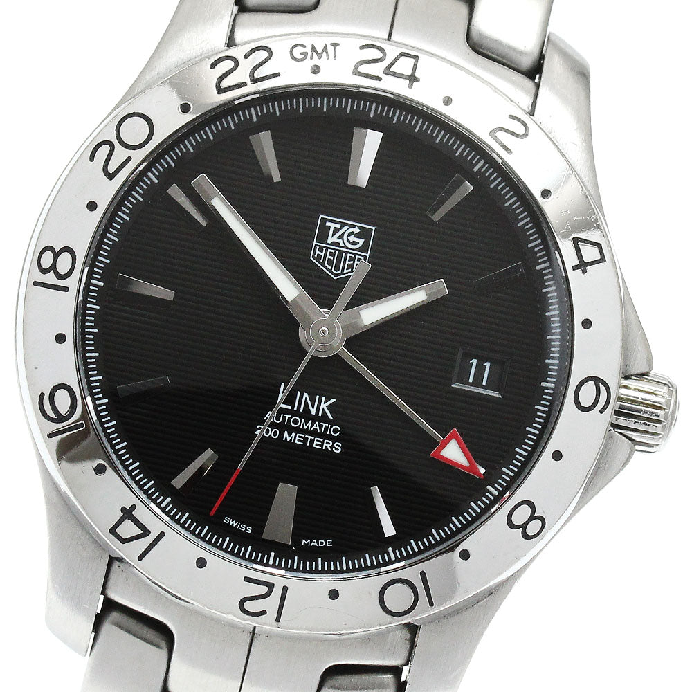 TAG HEUER Link WJF2116 GMT date Black Dial Automatic Men's Watch_908538