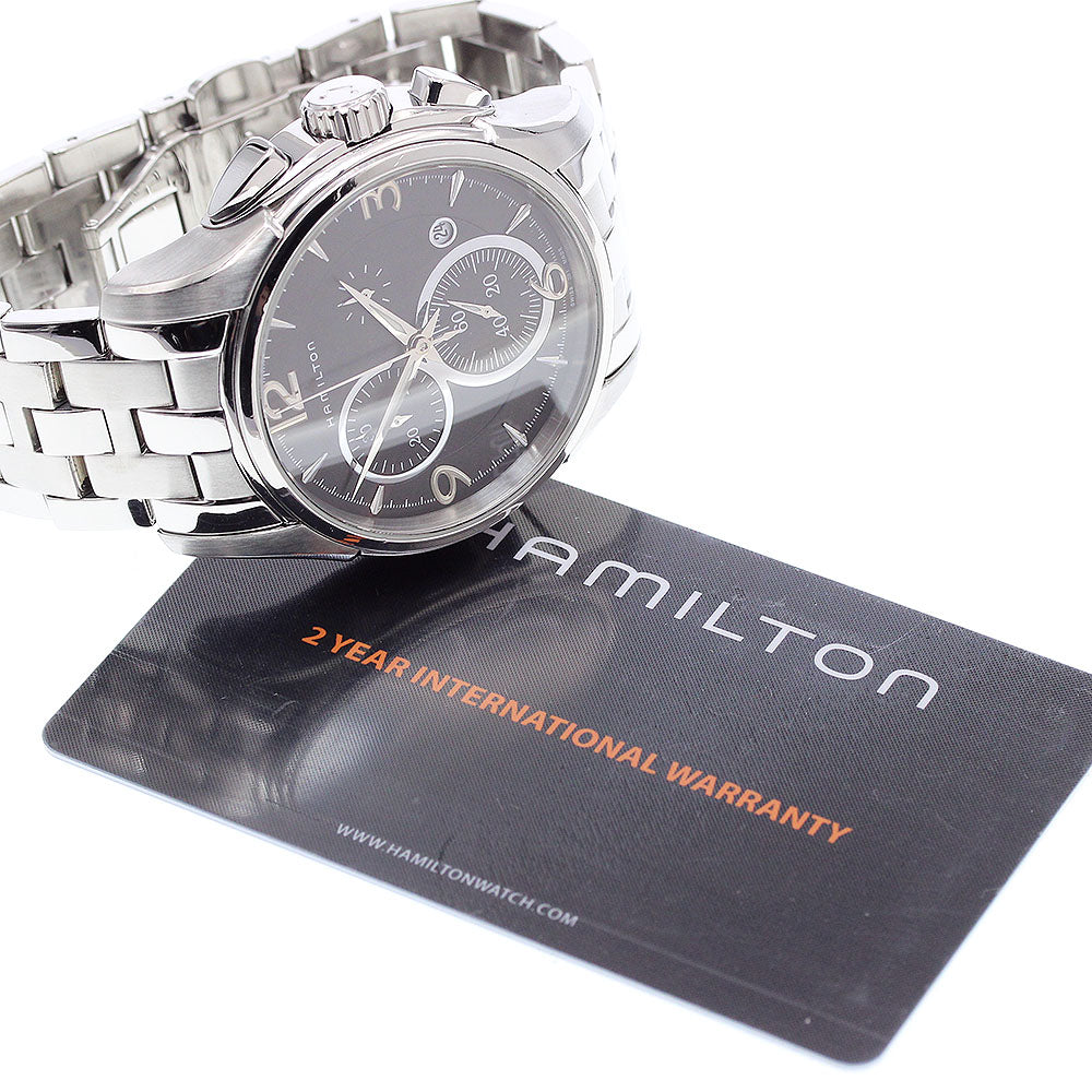 HAMILTON Jazz master H326120 Chronograph black Dial Quartz Men's Watch_908543