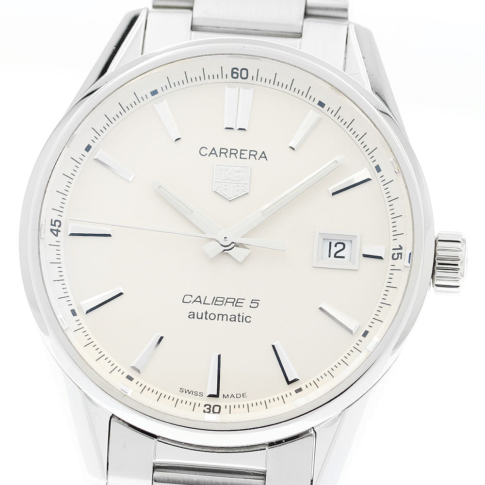 TAG HEUER Carrera Caliber 5 WAR211B Silver Dial Automatic Men's Watch_908544