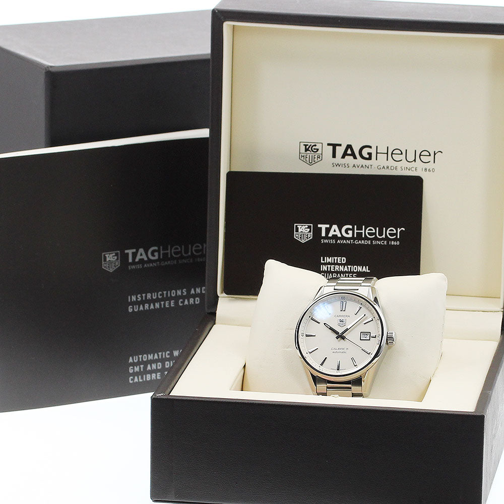 TAG HEUER Carrera Caliber 5 WAR211B Silver Dial Automatic Men's Watch_908544