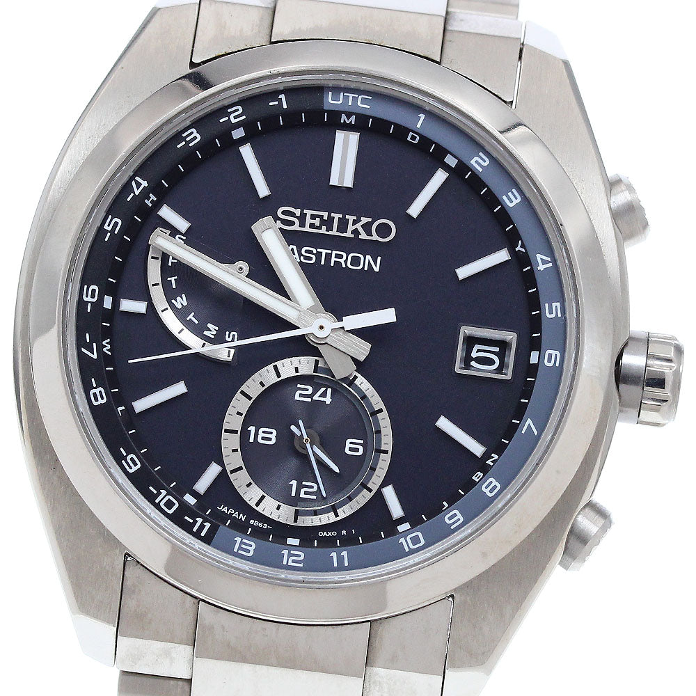 SEIKO Astron SBXY015/8B63-0BA0 World time Solar Powered Radio Men's Watch_908554