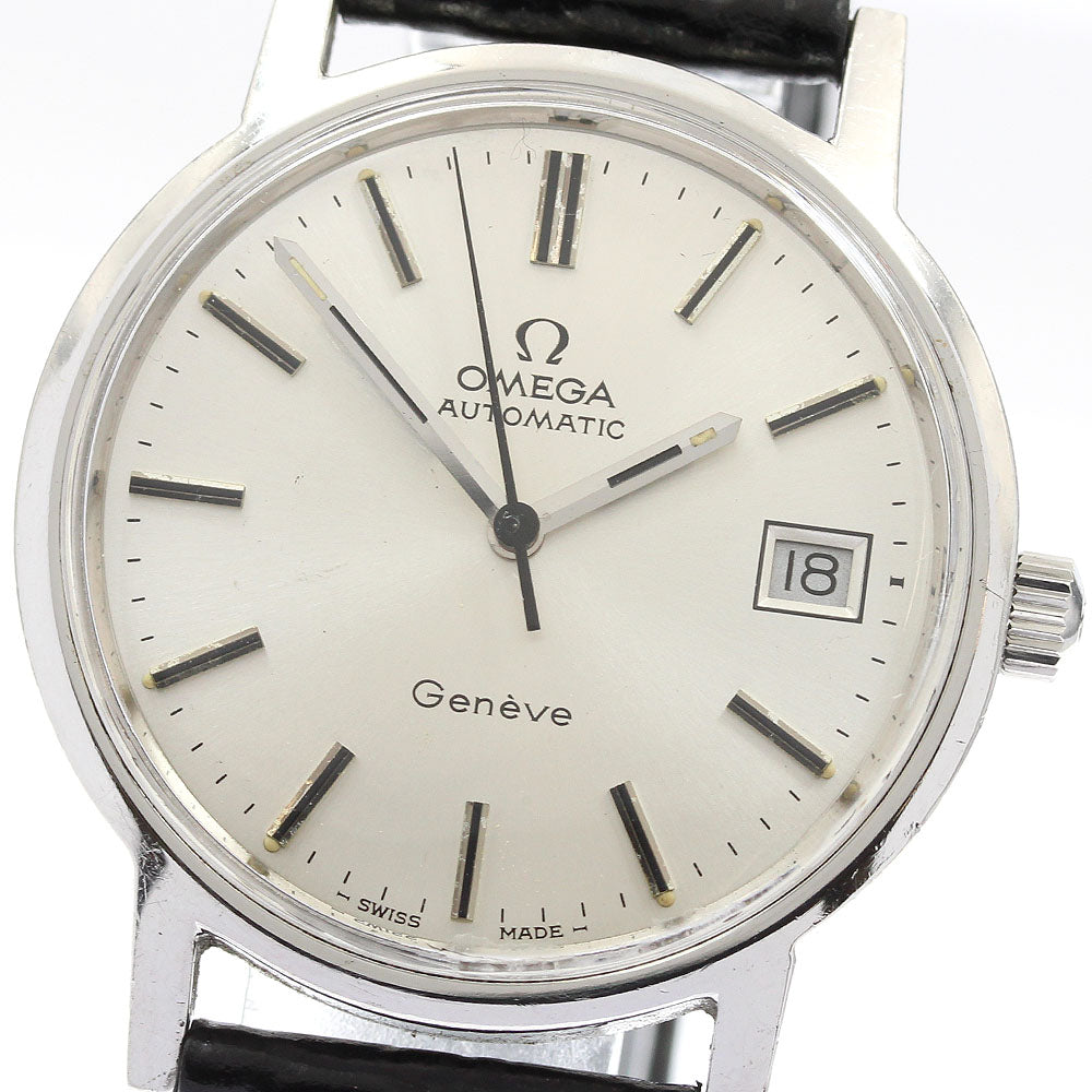 OMEGA Geneve 166.0163 Date Cal.1012 Silver Dial Automatic Men's Watch_908556