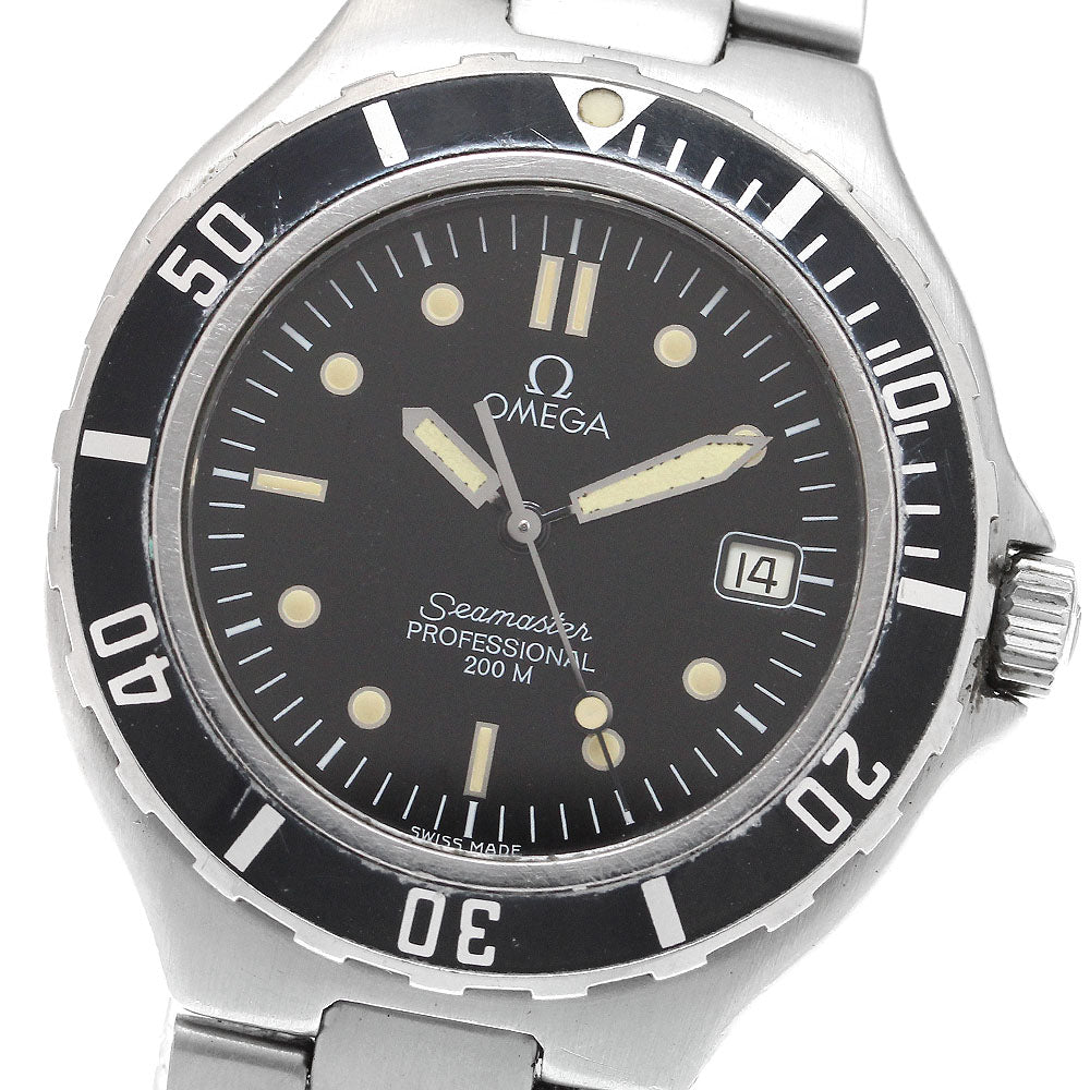 OMEGA Seamaster200 Date black Dial Quartz Men's Watch_908557