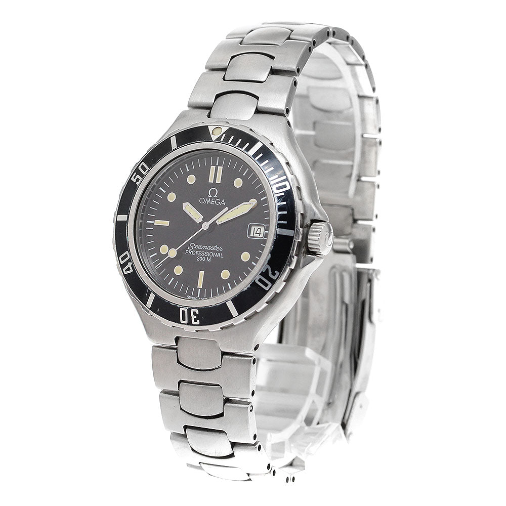 OMEGA Seamaster200 Date black Dial Quartz Men's Watch_908557