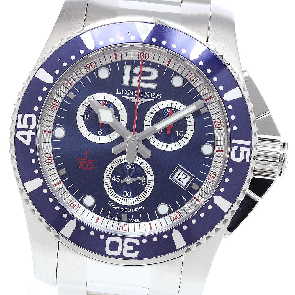 LONGINES Hydro Conquest L3.843.4 Date Chronograph Navy Dial Quartz Men's_908561