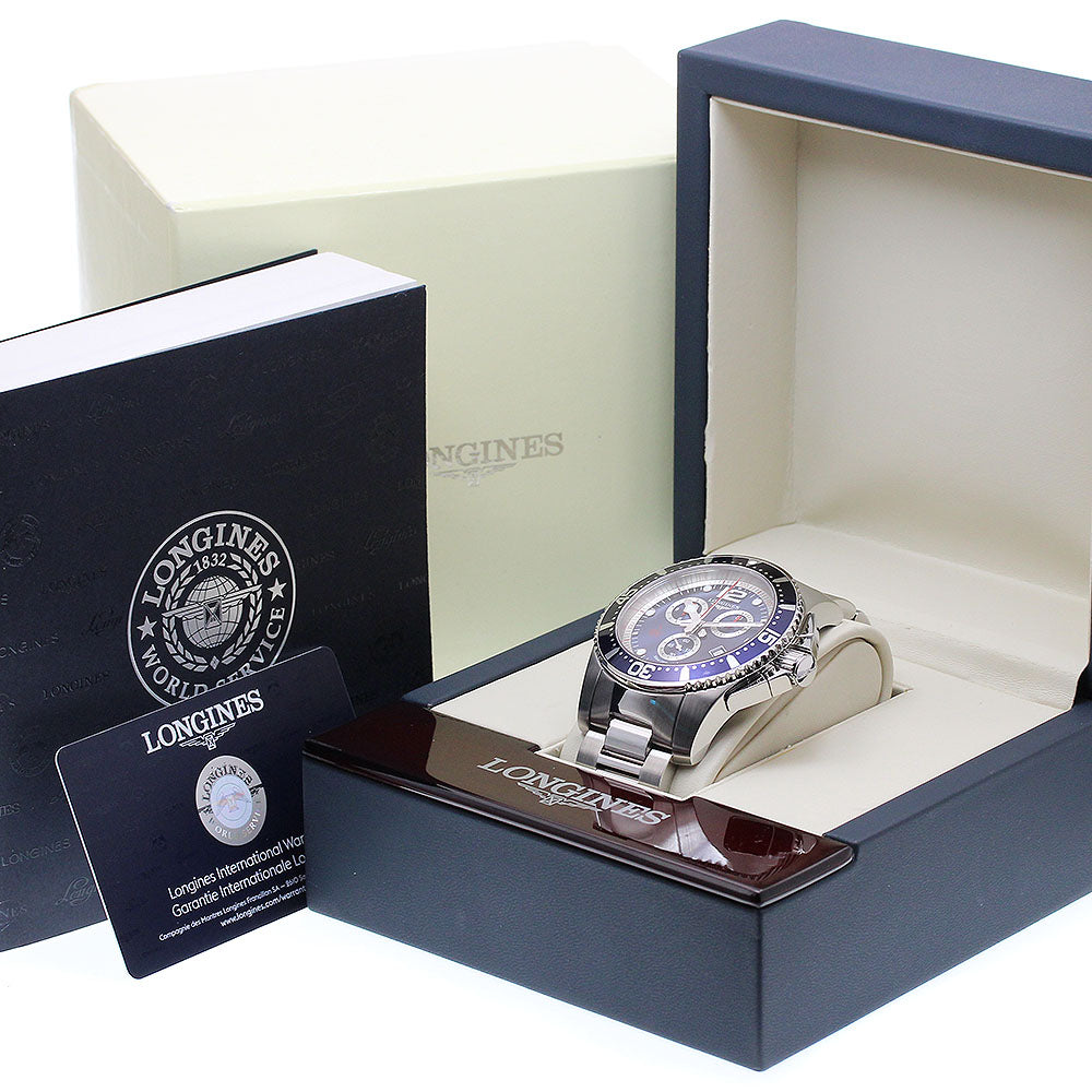 LONGINES Hydro Conquest L3.843.4 Date Chronograph Navy Dial Quartz Men's_908561