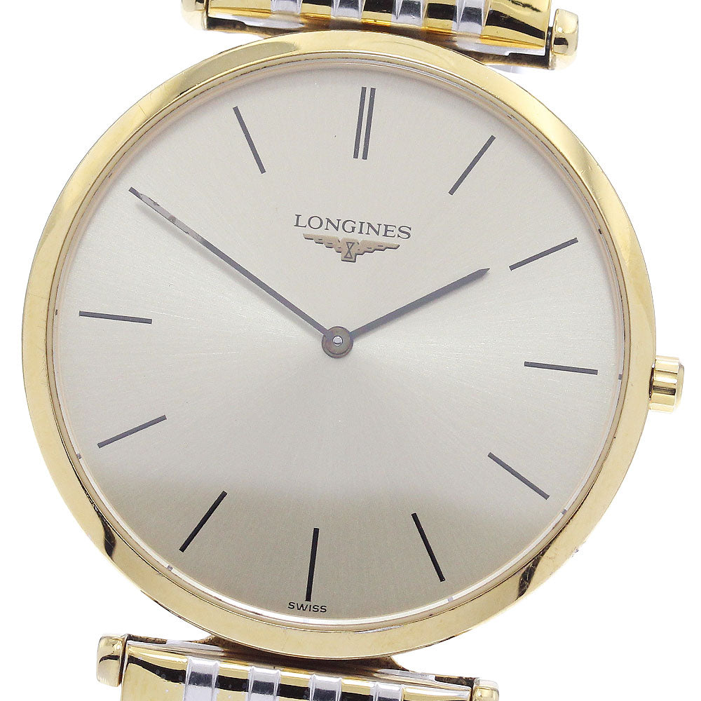 LONGINES Grand classic L4.709.2 Gold Dial Quartz Men's Watch_908572