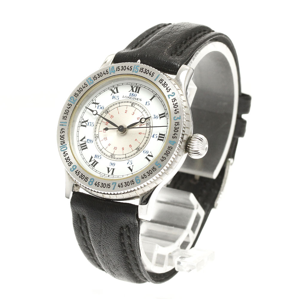 LONGINES Lindbergh Hour Angle Silver / White Dial Automatic Men's Watch_908579