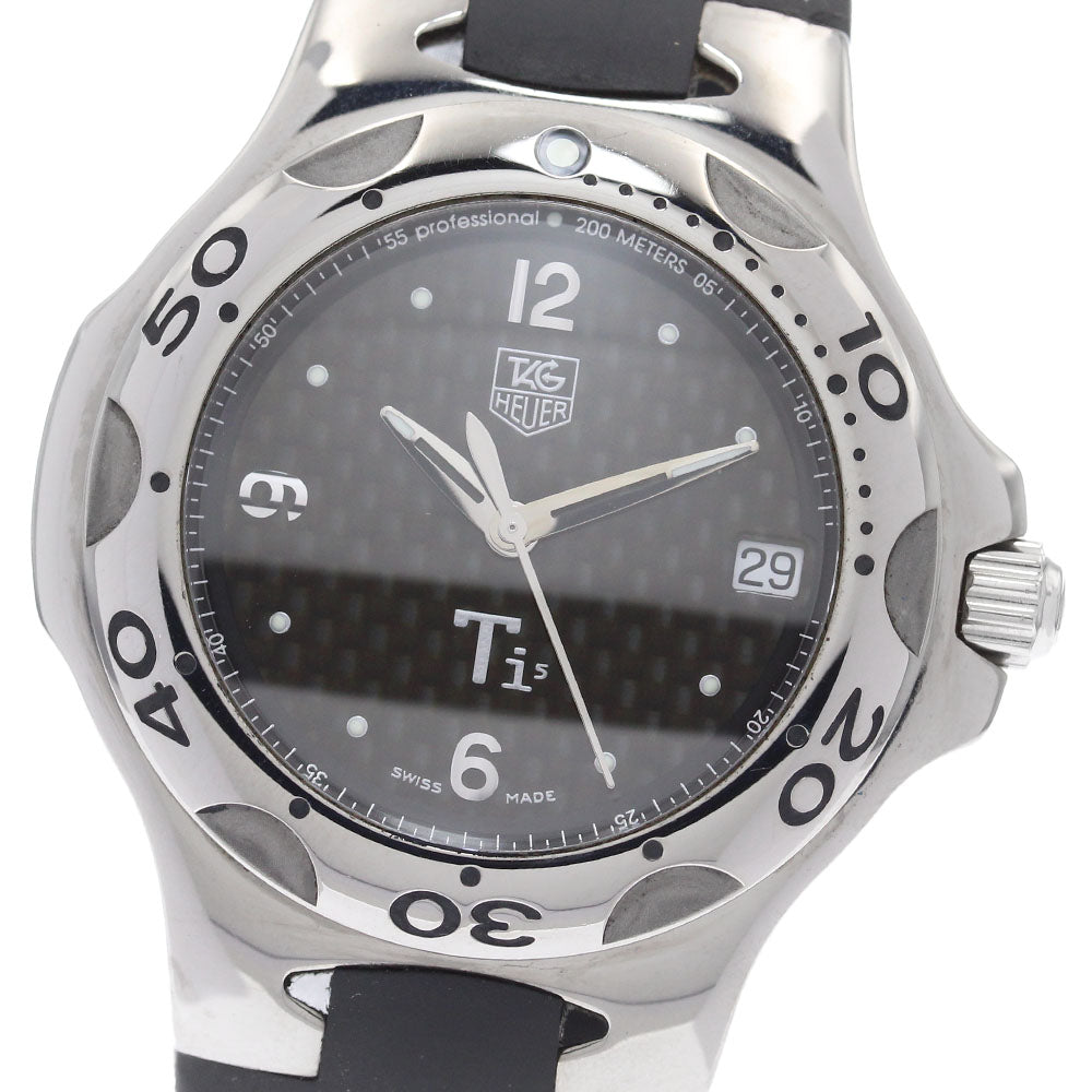 TAG HEUER Kylium WL1180 Date black Dial Quartz Men's Watch_908585