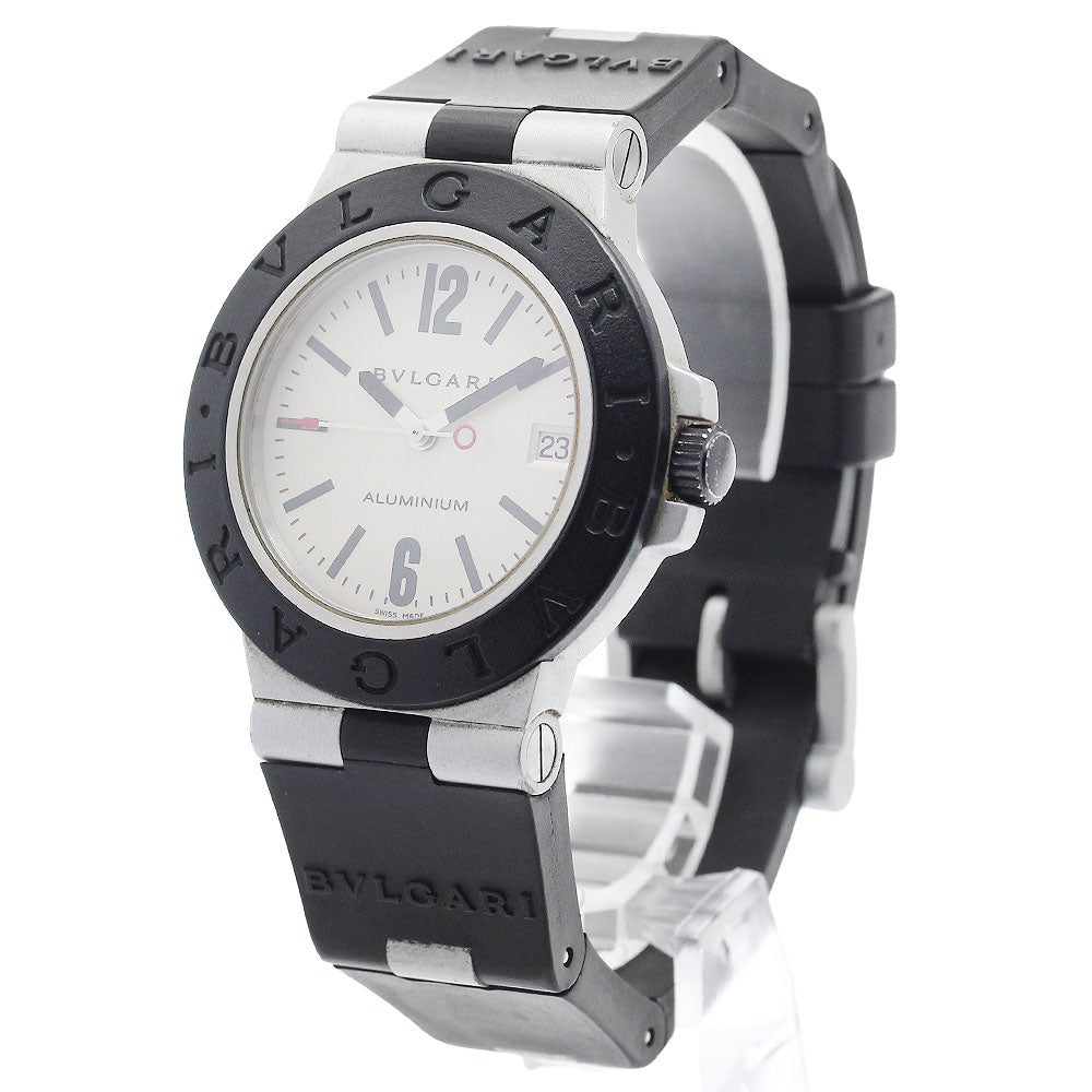 BVLGARI aluminum AL38A Date Silver Dial Automatic Men's Watch_908588