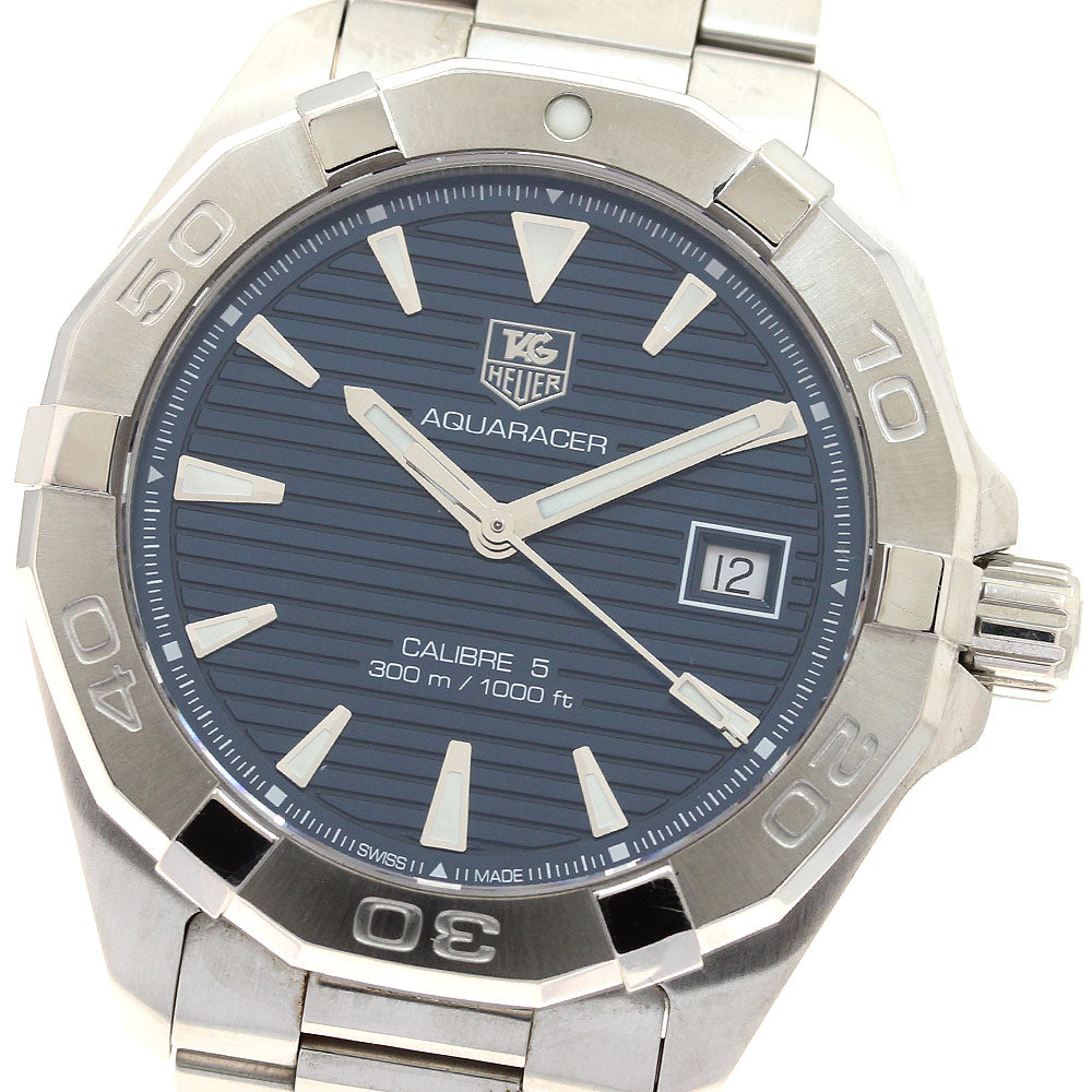 TAG HEUER Aqua Racer Caliber 5 WAY2112.BA0928 Date Navy Dial Automatic Men's Watch_908590