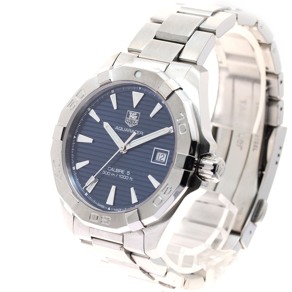 TAG HEUER Aqua Racer Caliber 5 WAY2112.BA0928 Date Navy Dial Automatic Men's Watch_908590