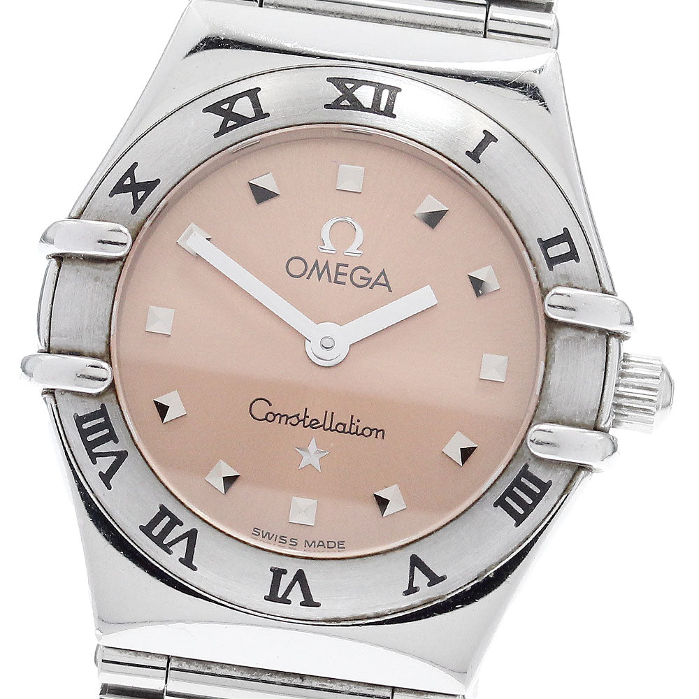 OMEGA Constellation Mini My Choice 1561.61 pink Dial Quartz Ladies Watch_908595