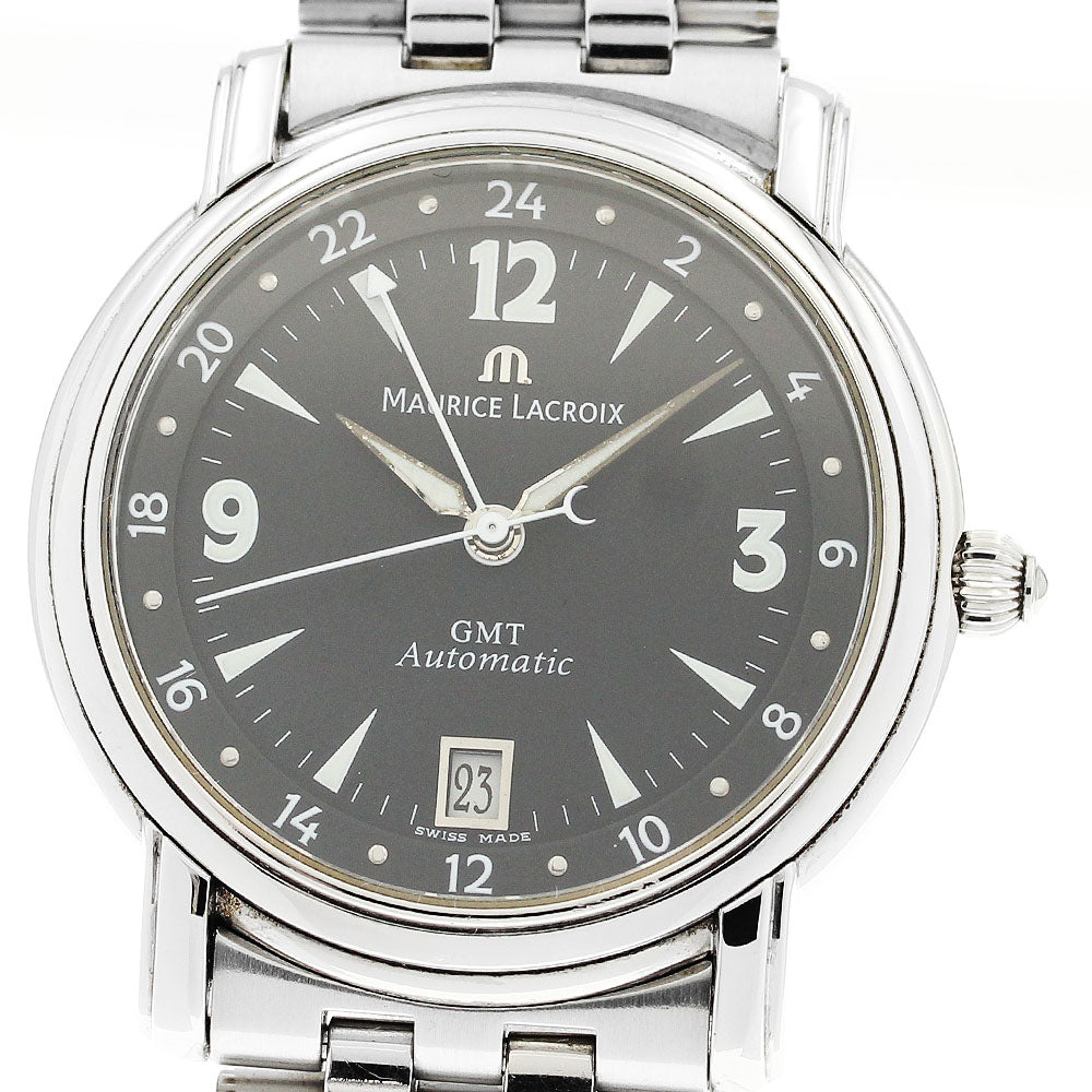 MAURICE LACROIX Pontos 10818 GMT date black Dial Automatic Men's Watch_908602