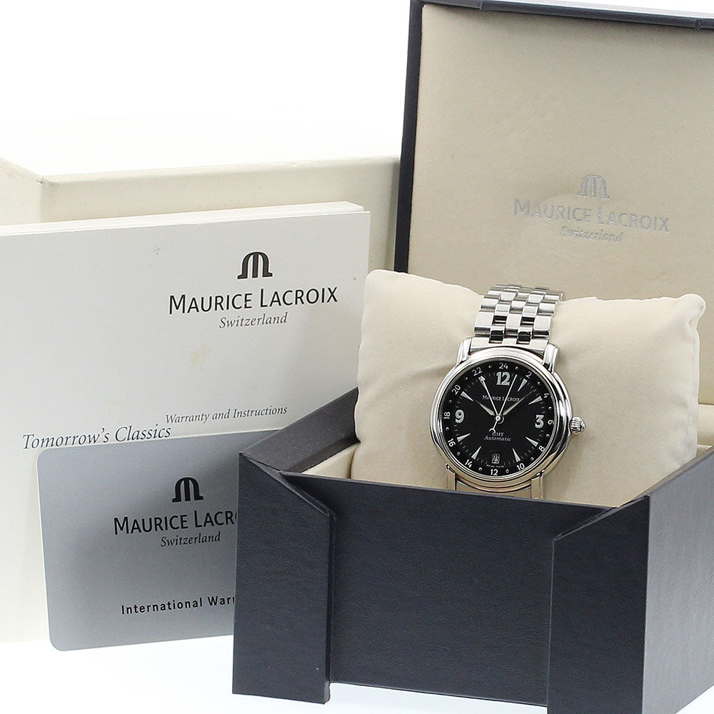 MAURICE LACROIX Pontos 10818 GMT date black Dial Automatic Men's Watch_908602