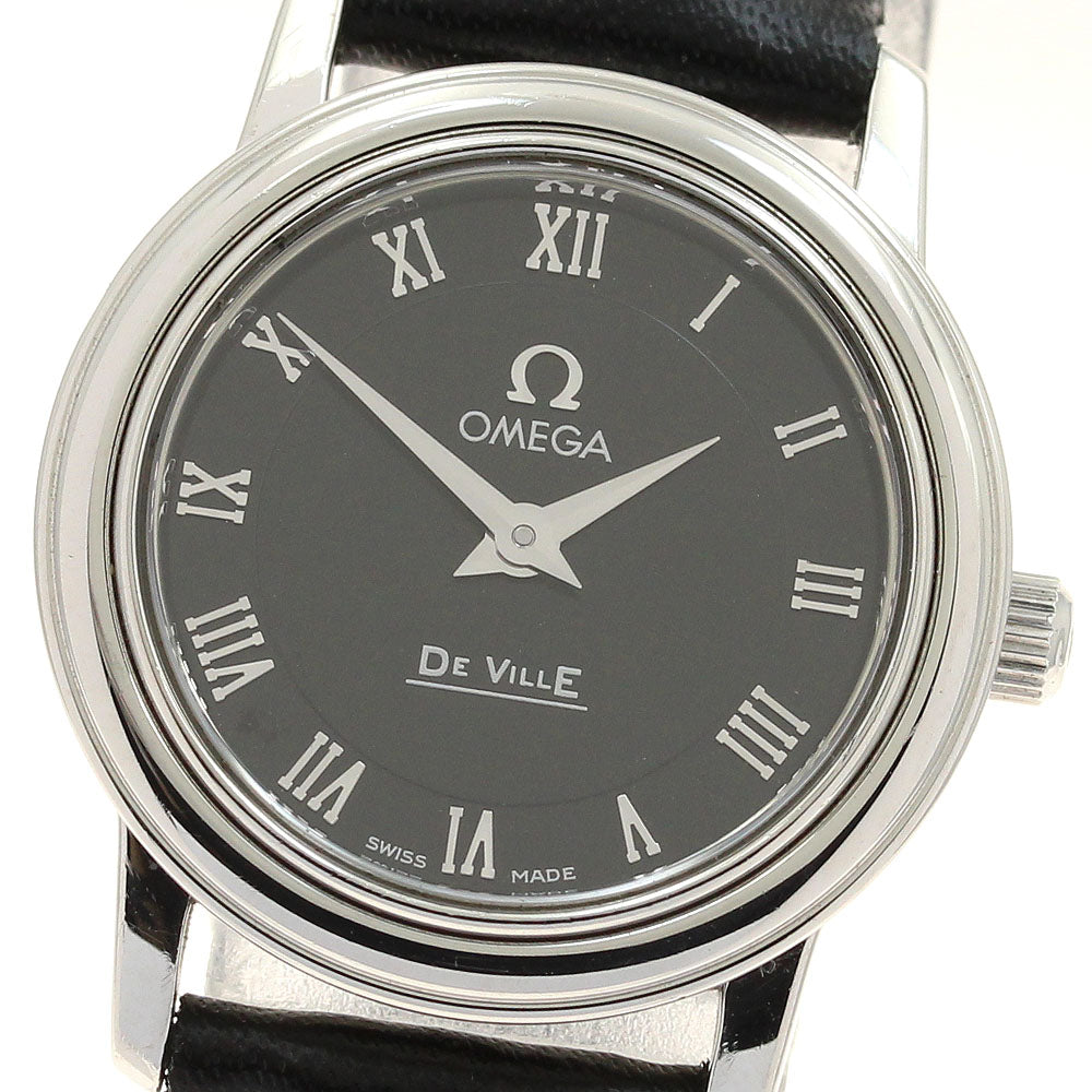 OMEGA De Ville Prestige 4870.52.01 black Dial Quartz Ladies Watch_908605