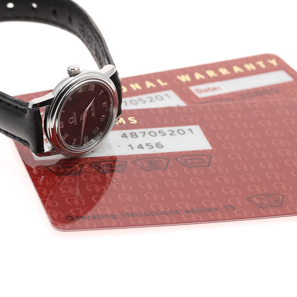 OMEGA De Ville Prestige 4870.52.01 black Dial Quartz Ladies Watch_908605