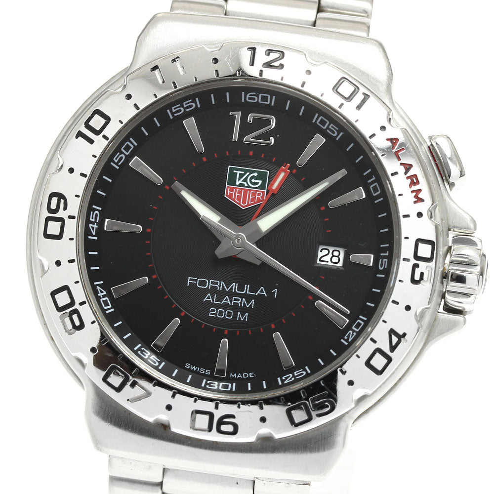 TAG HEUER Formula 1 alarm WAC111A Date black Dial Quartz Men's Watch_908633