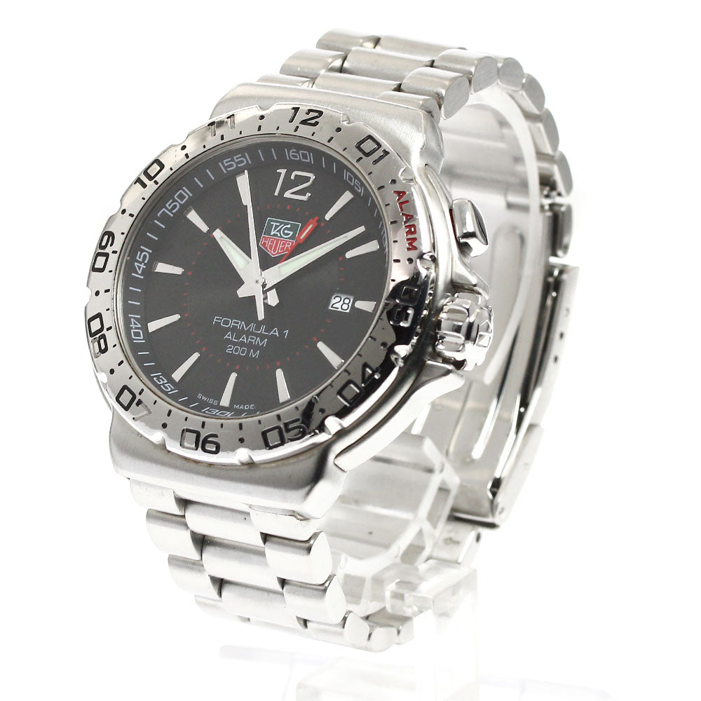 TAG HEUER Formula 1 alarm WAC111A Date black Dial Quartz Men's Watch_908633